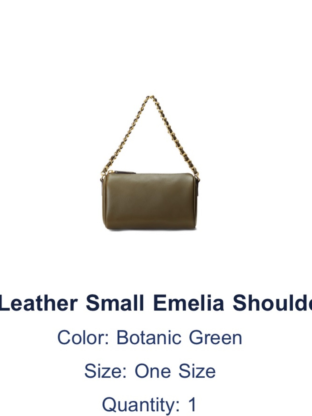 Ralph Lauren Nappa Leather Small Emelia shoulder bag